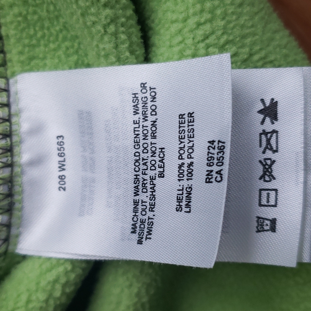 💥Host Pick❣💥 Columbia Lime Green Zippered Fleece Jacket Women's Size Medium - Picture 10 of 10